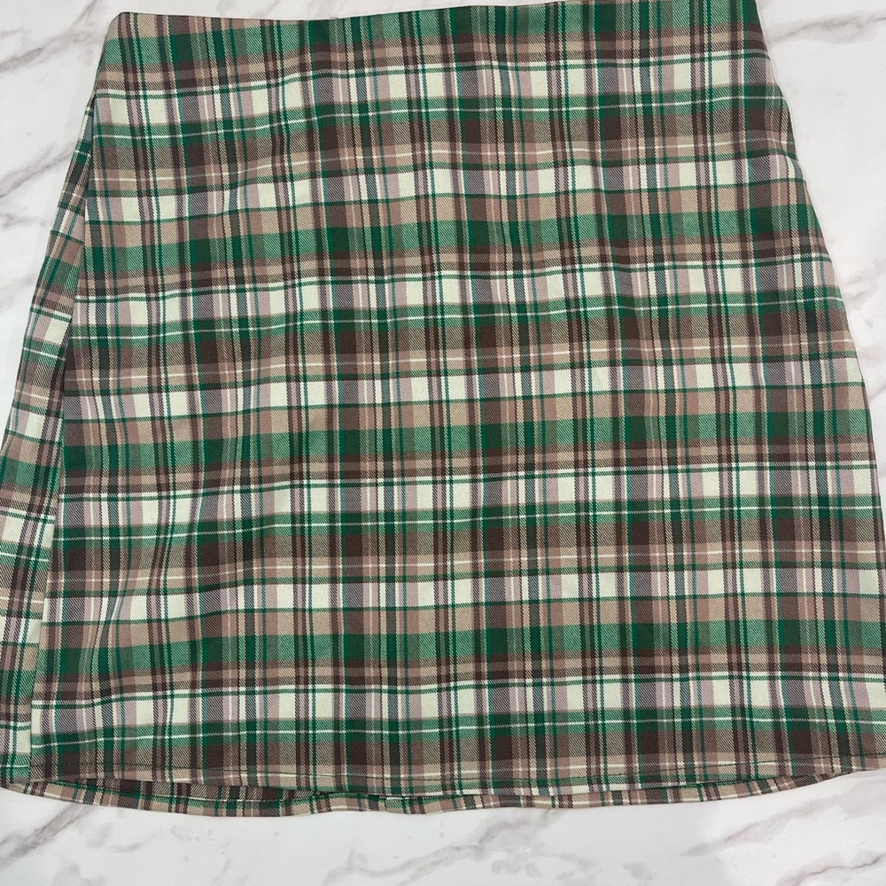 Zara plaid skirt